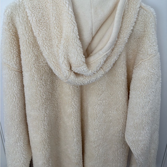 Fattamano Cream Sherpa 100% Cotton Jacket. SZ S runs L/XL. Never Worn. - Picture 7 of 14